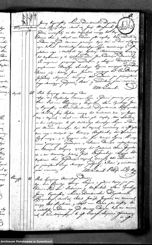 image.from.unit.number "Akta Urodzonychych Gminy Kopciowskiey od 1 Maia 1810 R."