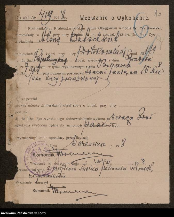 Obraz 12 z jednostki "Adolf Butschkat – skład tapet"