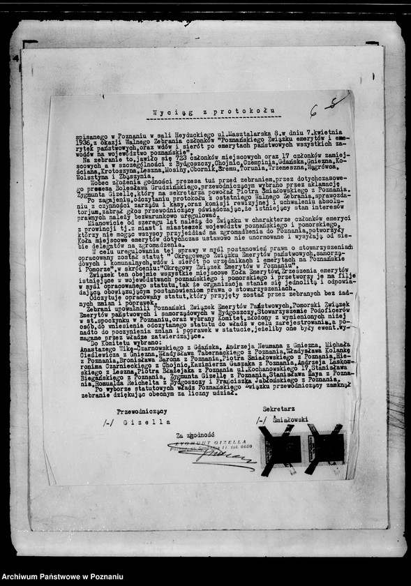 Obraz 9 z jednostki "Okręgowy Związek Emerytów i Emerytek Państwowych Wdów i Sierot po urzędnikach na Poznańskie i Pomorze w Poznaniu"