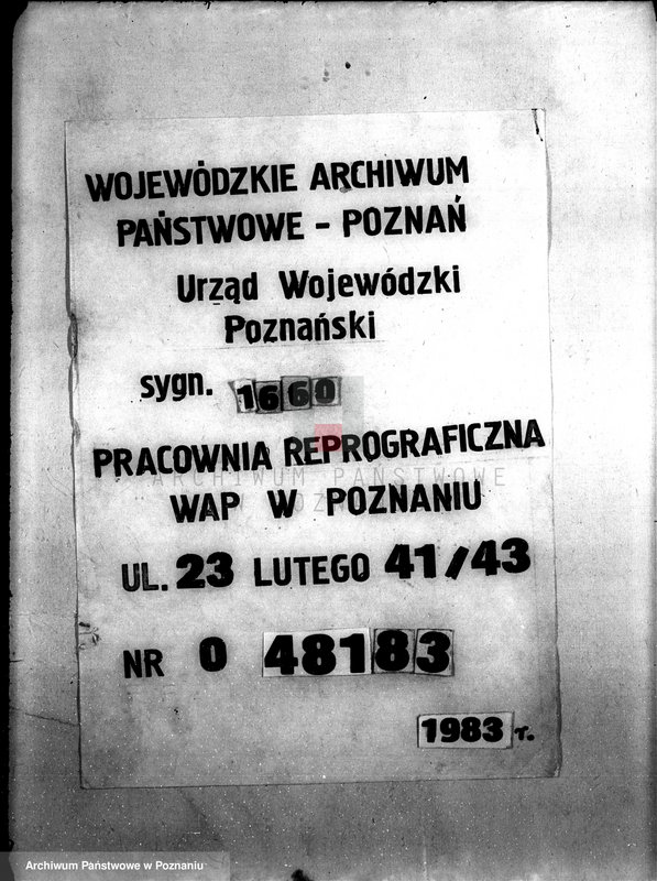 Obraz 1 z jednostki "Korespondencja (w sprawie zadłużenia gospodarstw rolnych z tytułu należności Funduszu Obrotowego Reformy Rolnej) z Państwowym Bankiem Rolnym"