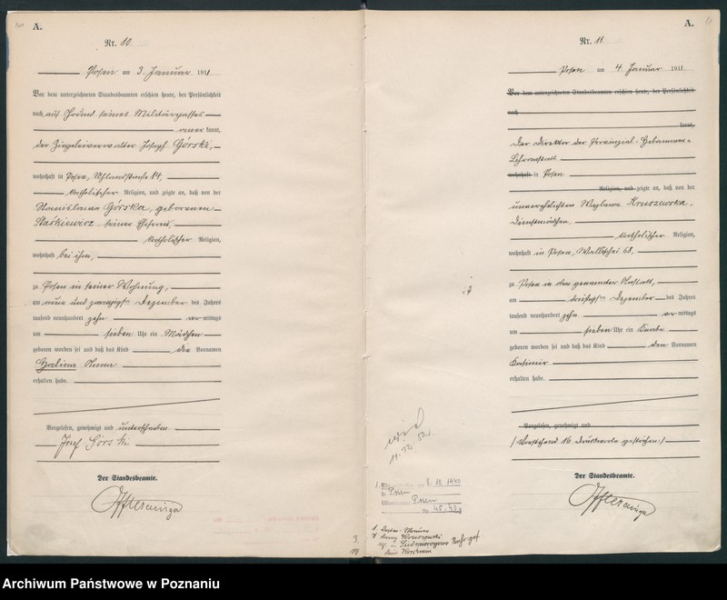 Obraz 8 z jednostki "Księga miejscowa urodzeń tom I [Rejestr główny urodzeń]"