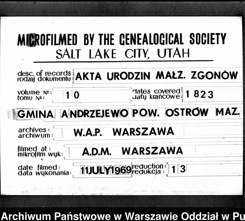 image.from.unit.number "Akta urodzeń, małżeństw, zgonów"