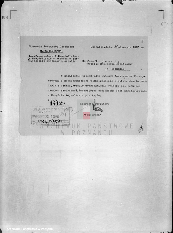 Obraz 5 z jednostki "/Towarzystwo Przemysłowe i Rzemieślnicze w Murowanej Goślinie"