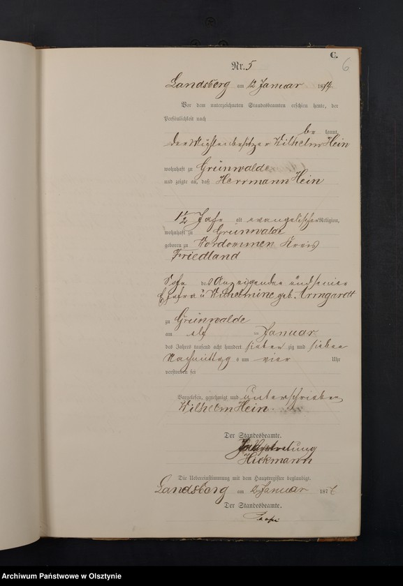 image.from.unit.number "Sterbe-Neben-Register Nr 1 - 101"