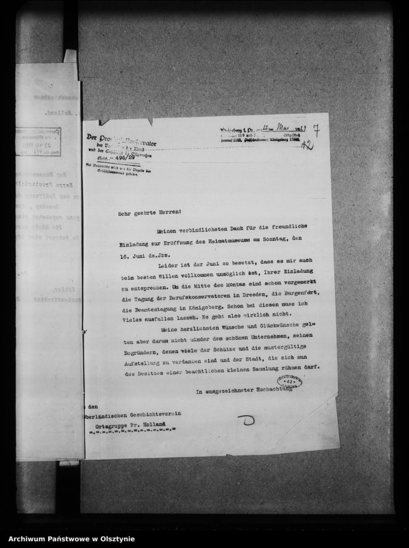 image.from.unit.number "Preussisch Holland, Oberländischer Geschichtsverein"