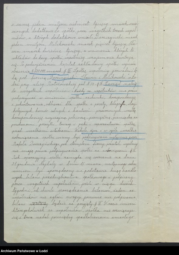 Obraz 7 z jednostki "Dereczyński, Sławin, Milikowski – sprzedaż towarów manufakturowych"