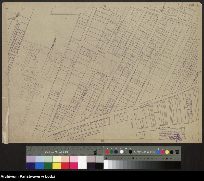 Obraz 1 z jednostki "Plan miasta Łodzi Sekcja NW 33"