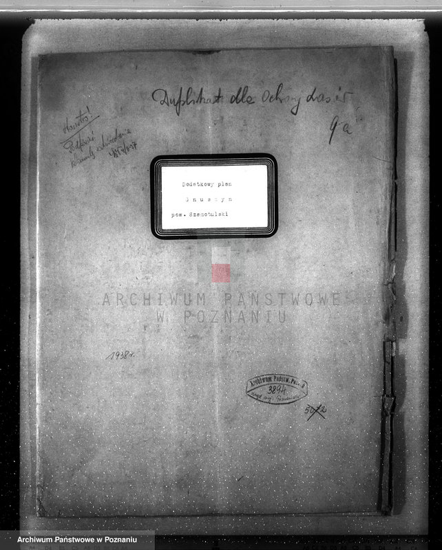 Obraz 4 z jednostki "Dodatkowy plan urządzenia gospodarstwa leśnego dla lasu majętności Grzuszyn powiat szamotulski"