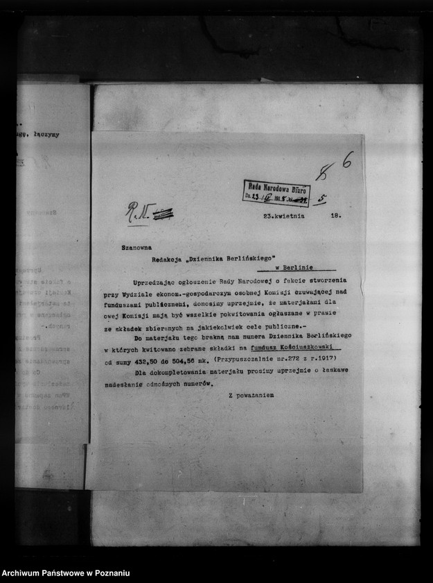 image.from.unit.number "Korespondencja różna, w tym dotycząca funduszów publicznych."