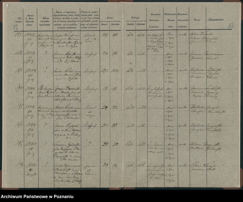 Obraz 9 z jednostki "Księga małżeństw"