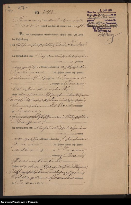 Obraz 20 z jednostki "Księga małżeństw t. II"