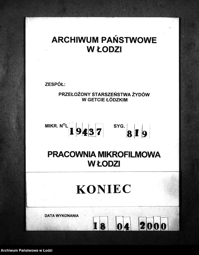 Obraz 4 z jednostki ""Gelbe Anträge""