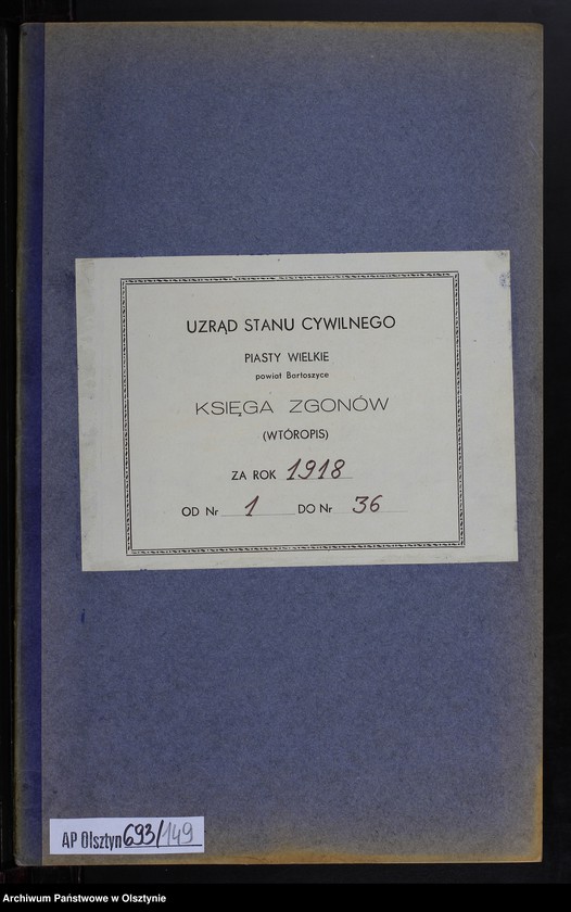 image.from.unit.number "Sterbe-Neben-Register Nr 1 - 36 [ Księga zgonów - wtóropis ]"