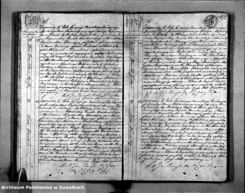 image.from.unit.number "Akta Zaślubionych Stanu Cywilnego Gminy Kopciowskiey na Rok 1824."