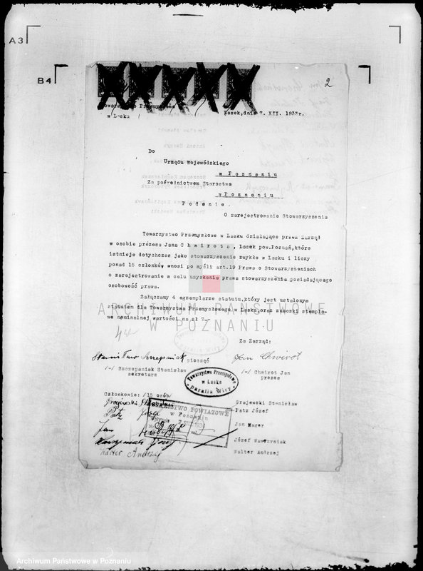 Obraz 6 z jednostki "/Towarzystwo Przemysłowe w Lasku powiat poznański/"