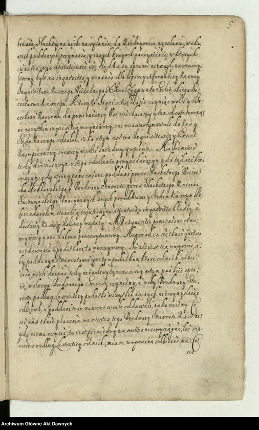 image.from.unit.number ""Dekreta referendarskie za urzędu wielebnego księdza Wacława z Leszna Leszczyńskiego referendarza koronnego, proboszcza płockiego, łęczyckiego, kanonika krakowskiego. Między starostami i dzierżawcami dóbr królewskich a poddanymi. Ab anno Dni 1643 ad annum 1645 ferowane"."