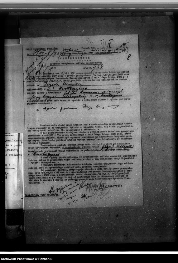 Obraz 12 z jednostki "Zatwierdzenie zakładu przemysłowego /Rzeźnia Miejska/ w Krotoszynie"