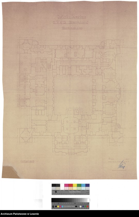Obraz 2 z jednostki "Rydzyna miasto. Dokumentacja architektoniczno-budowlana Zamku rydzyńskiego i domku myśliwskiego."