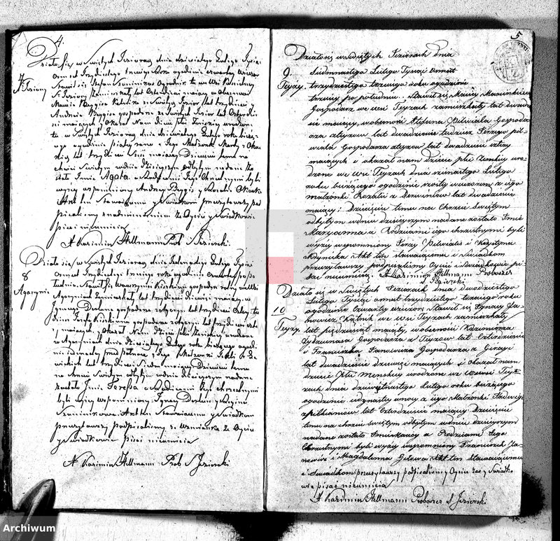 Obraz 5 z jednostki "Duplikat parafij święto jeziorskiey urodzonych, zaślubionychz y zmarłych z roku 1833"