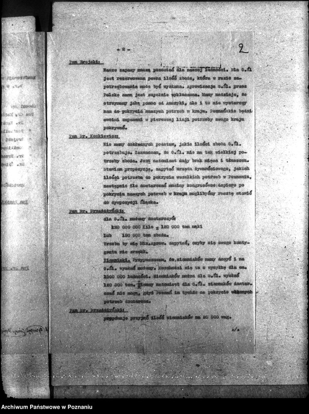 Obraz 6 z jednostki "Sprawy szczegółowo adm. Aprowizacja Górnego Śląska"