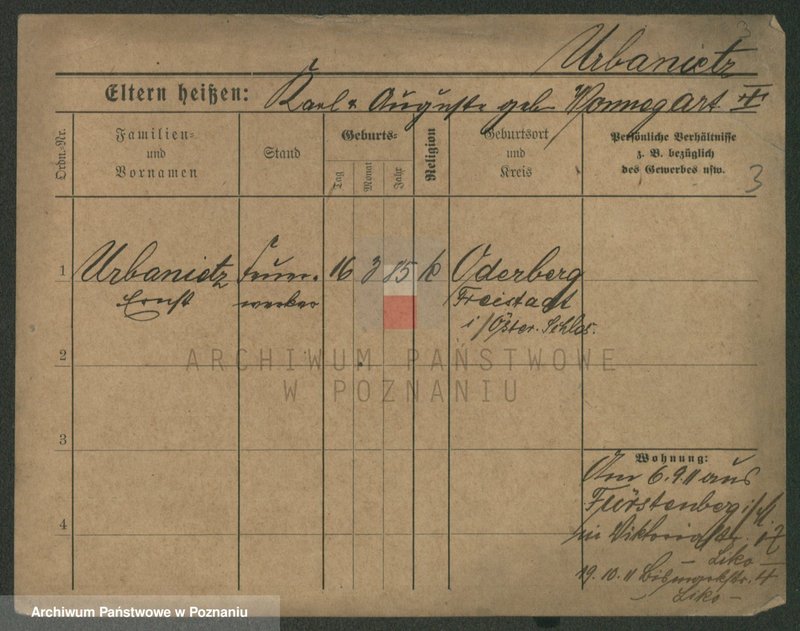 Obraz 9 z jednostki "Urbaniec - Urbański (żonaci i wdowy)"