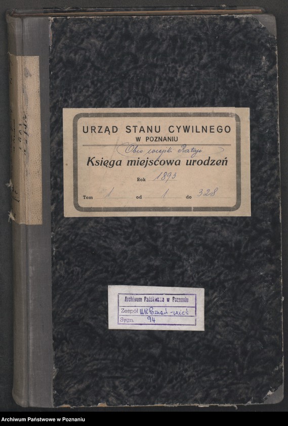 Obraz 2 z jednostki "Księga urodzeń t. I"