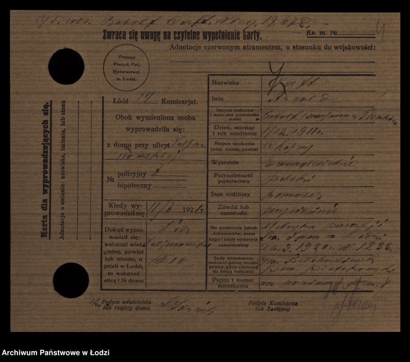 Obraz 6 z jednostki "[Spis ludności Łodzi] Zajdel - Zajderman"