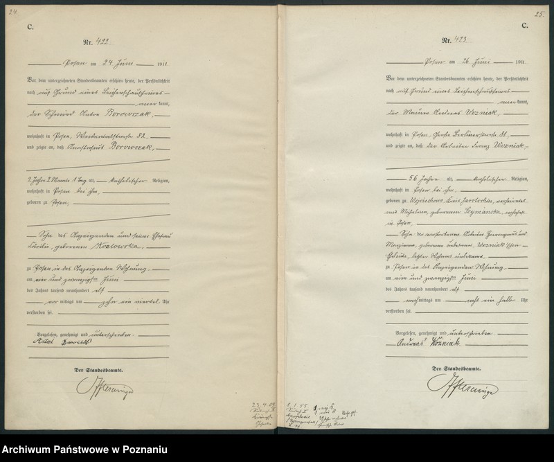 Obraz 15 z jednostki "Księga miejscowa zgonów tom II [Rejestr główny zgonów]"