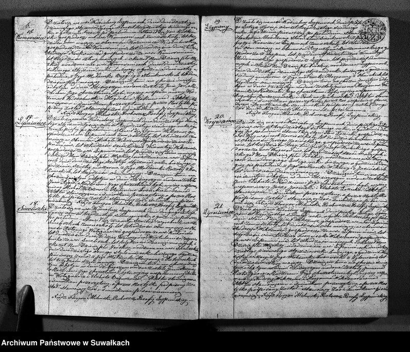 image.from.unit.number "Księga Duplikatu zawierająca w sobie Akta Urodzonych, Zaślubionych i Umarłych z Roku 1837 Parafij Leypuńskiey"