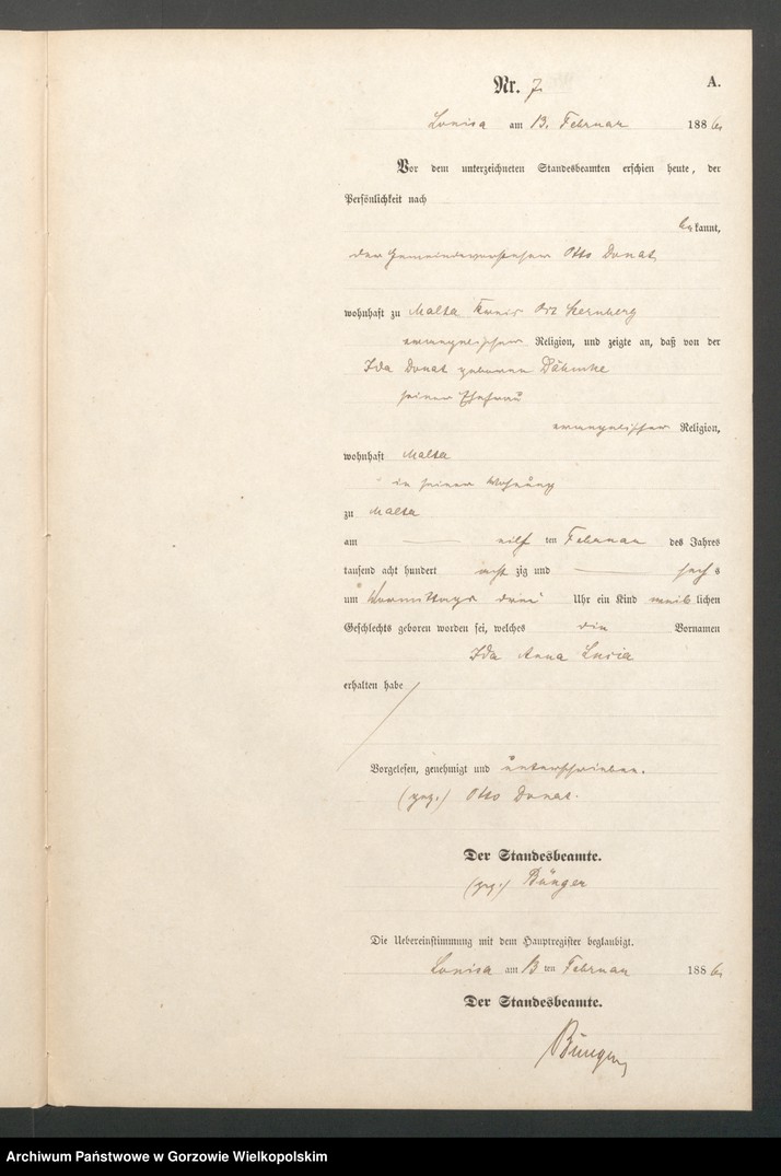 Obraz 9 z jednostki "Geburts Register"