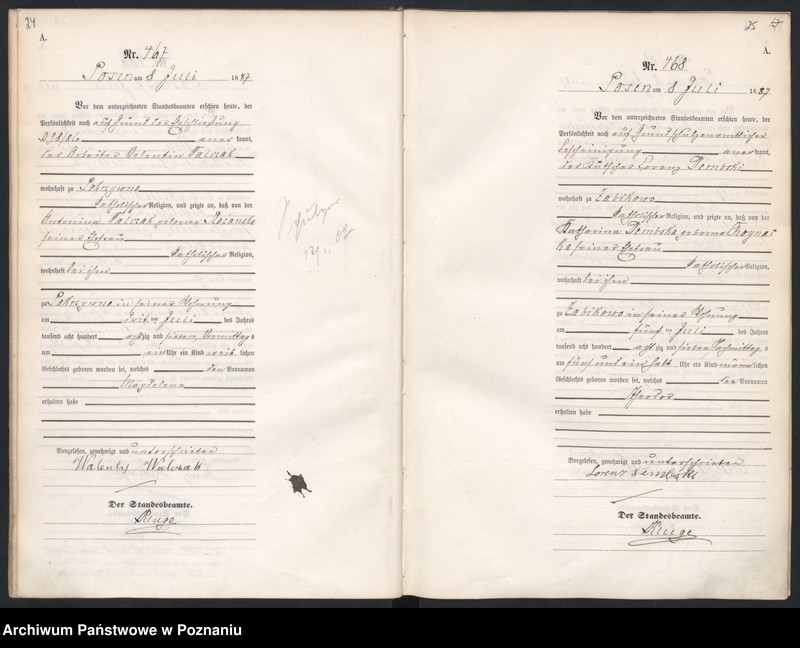 Obraz 16 z jednostki "Księga urodzeń t. II"