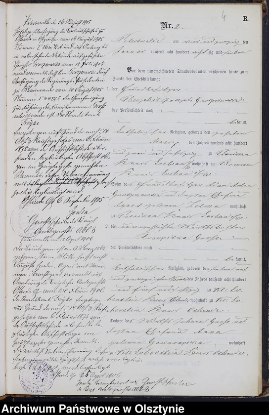 image.from.unit.number "Heiraths-Neben-Register Nr 1 - 41"