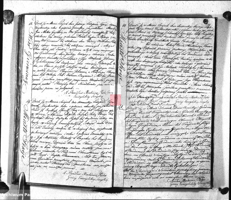 image.from.unit.number "Księga Duplicat Aktów Urodzonych, Zeszłych i Zaślubionych Proboszcza i Urzędnika Stanu Cywilnego Parafii Ewangelickiey Sereyskiey na Rok 1830 Sporządzona"