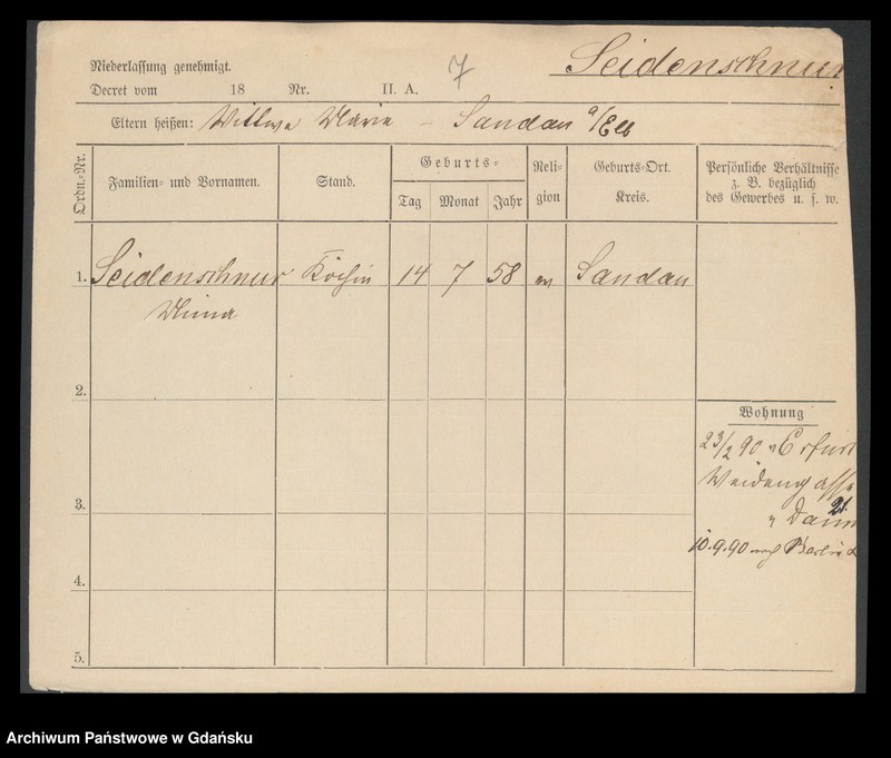 image.from.unit.number "Karty meldunkowe: Seidemann - Sekus"
