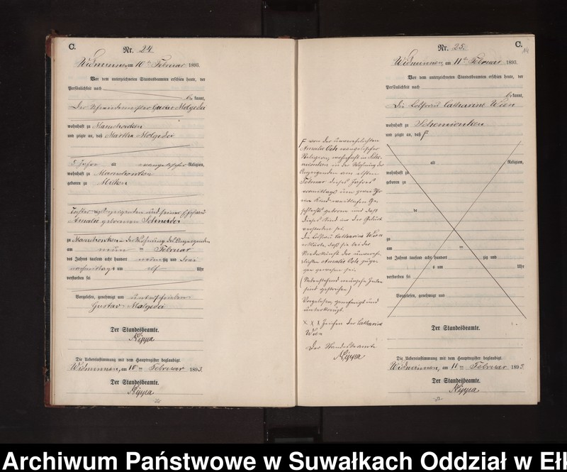 image.from.unit.number "Sterbe-Neben-Register des Preussischen Standes-Amtes Widminnen Kreis Loetzen"