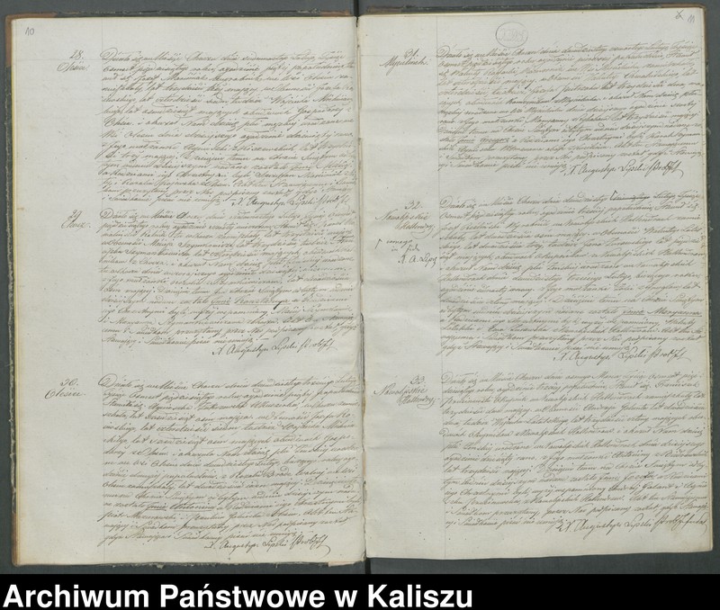 Obraz 10 z jednostki "Książka duplikat aktów urodzeń, zaślubień i zejść"