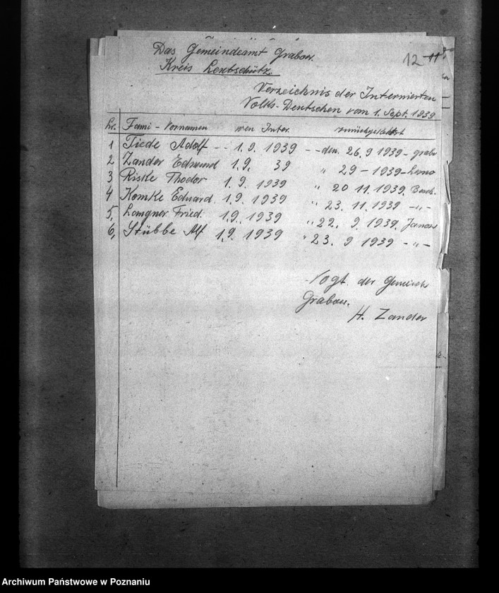 Obraz 16 z jednostki "Amtliche Meldungen Kreis Lentschütz (Łęczyca)"