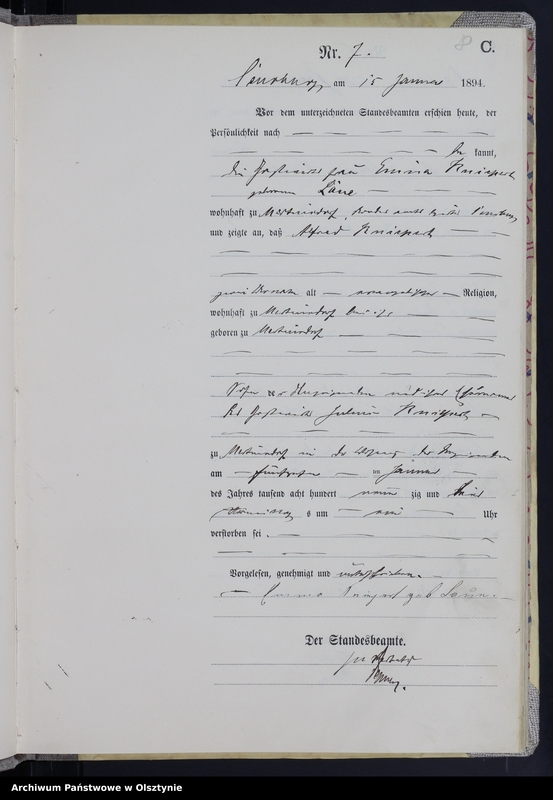 image.from.unit.number "Sterbe-Haupt-Register Nr 1 - 253"