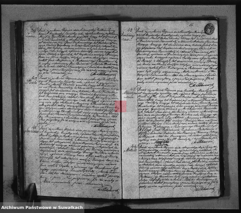 image.from.unit.number "Duplikat Aktów Urodzonych Zaślubionych i Zeszłych Urzędnika Stanu Cywilnego Parafij Filipowskiey z Roku 1834-go"