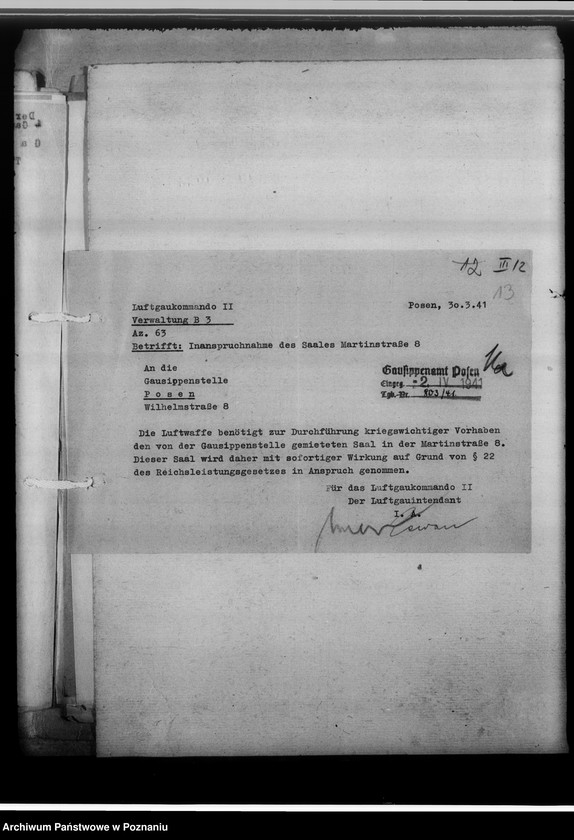 Obraz 17 z jednostki "[Wytyczne i korespondencja w sprawie zabezpieczenia magazynów archiwalnych]"