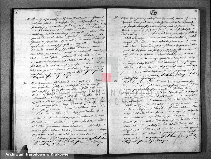 Obraz 12 z jednostki "Księga Aktów Urodzenia i Uznania Parafii Sgo Floryana na Rok 1840"