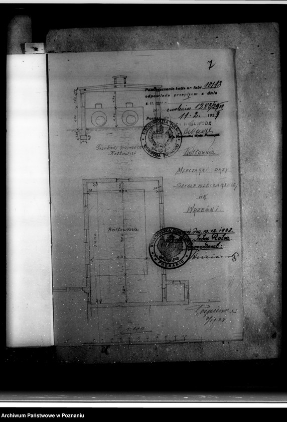 Obraz 9 z jednostki "Mleczarnia szkolna Szkoły mleczarskiej we Wrześni własność Wielkopolska Izba Rolnicza nr woj. 6261"