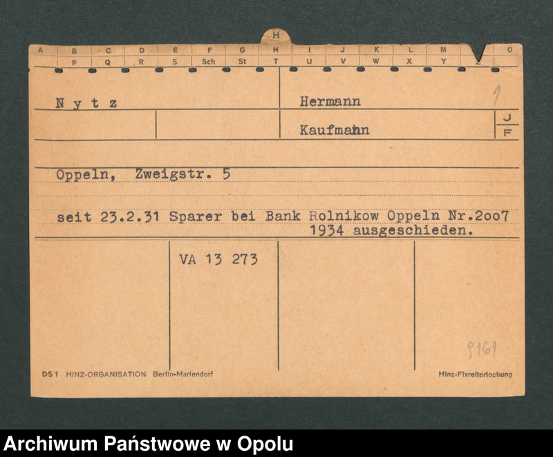 Obraz 3 z jednostki "[Nytz Hermann, Oppeln]"