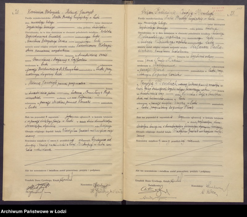 Obraz 13 z jednostki "Akta małżeństw"