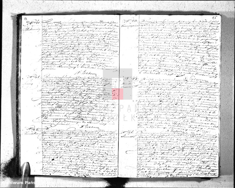 Obraz 10 z jednostki "Duplikat ksiąg metrycznych Parafij Ewangelickiey Suwałki za rok 1843."