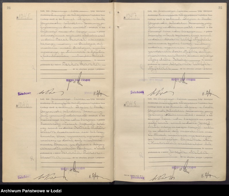 Obraz 15 z jednostki "Akta zgonów od numeru 999 do numeru 1969"