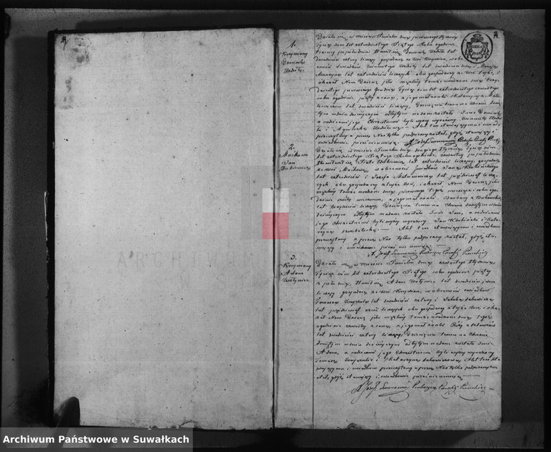 image.from.unit.number "Duplikat urodzonych, zaślubionych i umarłych w parafii Puńsk w roku 1845"