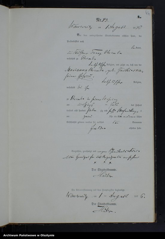 image.from.team "Urząd Stanu Cywilnego w Wielkich Bałówkach pow. nowomiejski"