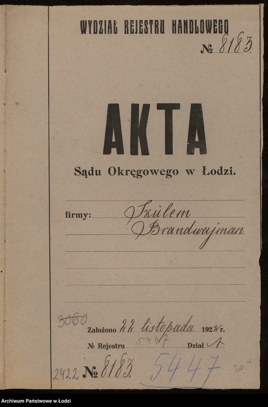 Obraz 2 z jednostki "Szulem Brandwajman- sprzedaz nici"