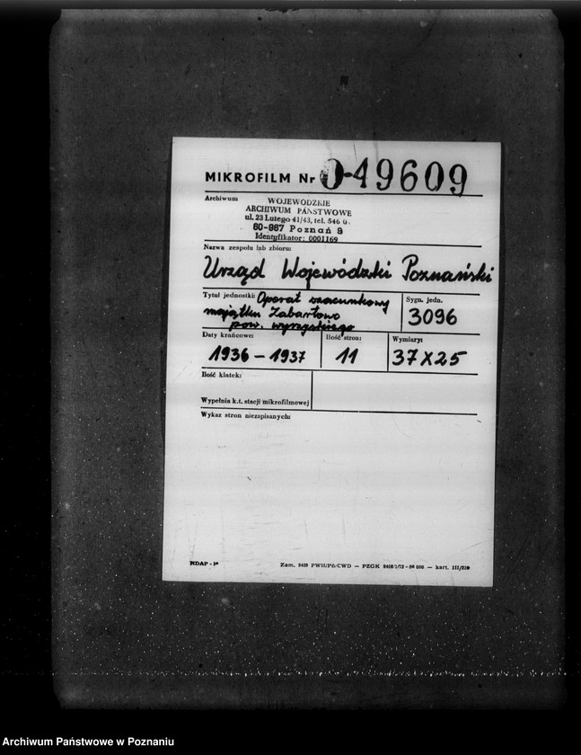 Obraz 2 z jednostki "Operat szacunkowy majątku Zebertowo powiatu wyrzyskiego"